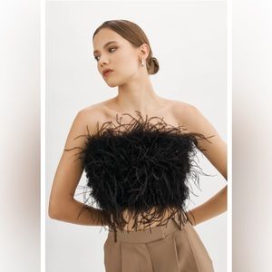 Lamarque Zaina Top Structured cropped bustier